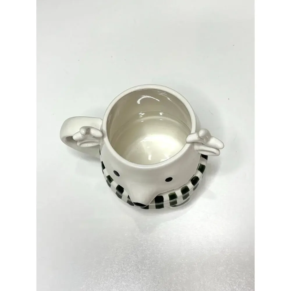 Crate & Barrel Snowy Reindeer Mug